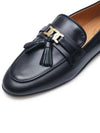 Tassel Embellished Leather Loafers Black - TOD'S - BALAAN 5