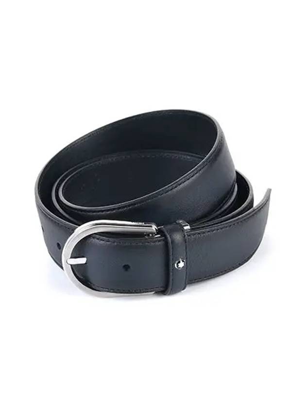 Meisterst?ck Business Sfumato Leather Belt Blue - MONTBLANC - BALAAN 2