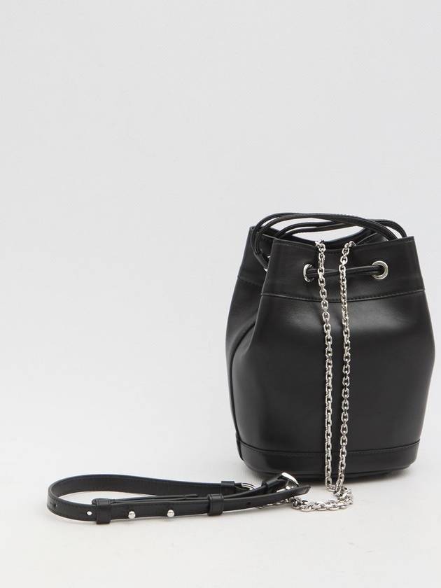 Très Vivier Leather Bucket Bag Black - ROGER VIVIER - BALAAN 3