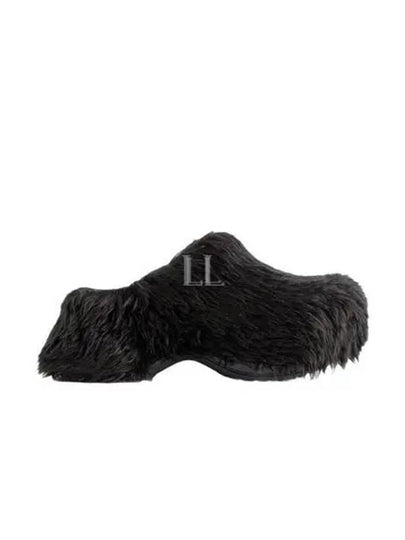 Fake Fur Mule Black - BALENCIAGA - BALAAN 2