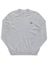 Bold Fox Head Wool Knit Top Light Grey - MAISON KITSUNE - BALAAN 5