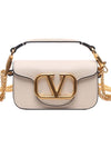 Rocco Micro Chain Shoulder Bag White - VALENTINO - BALAAN 3