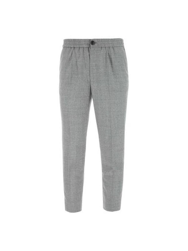 Men's Wool Banding Slacks Grey - AMI - BALAAN 1