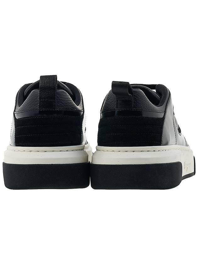 Casina Mix Low Top Sneakers Black - SALVATORE FERRAGAMO - BALAAN 5