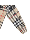 Men's Horseferry Print Check Hoodie Zip-up Beige - BURBERRY - BALAAN 5