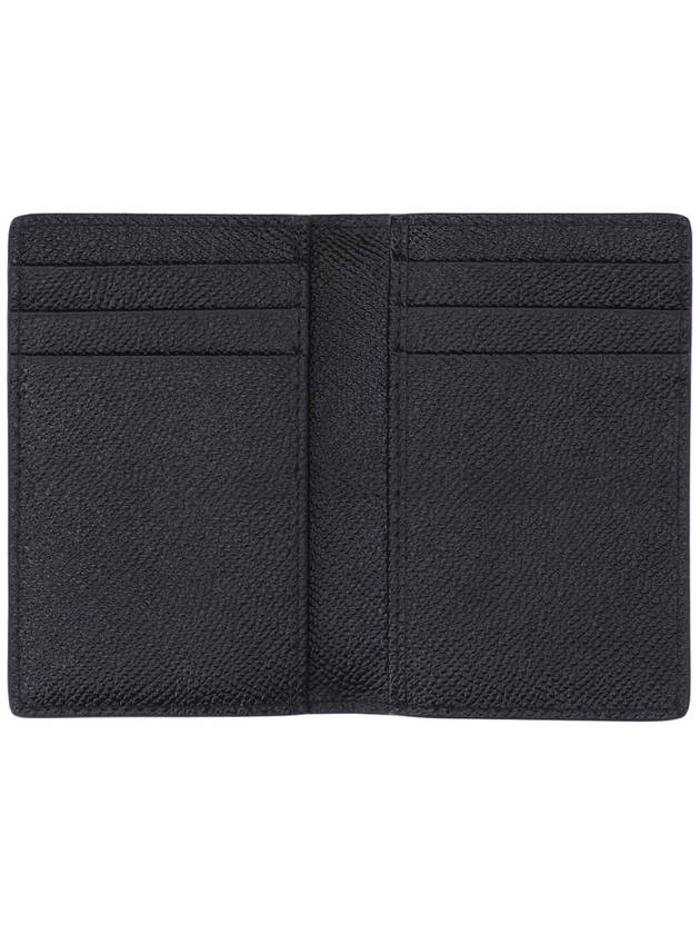 Dauphin Print Calfskin Billfold Card Holder Black - DOLCE&GABBANA - BALAAN 3