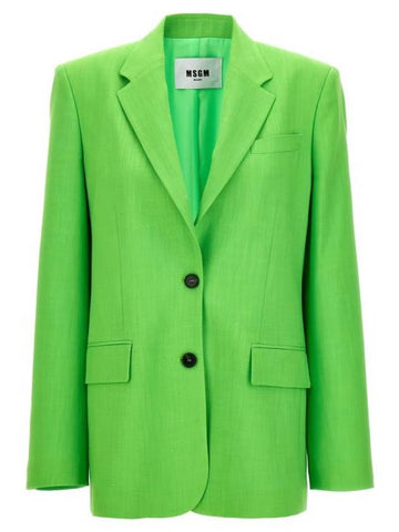 Suit Jacket 3641MDG2324701033 Green - MSGM - BALAAN 1