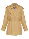 Gabardine Trench Coat Beige - BURBERRY - BALAAN 2