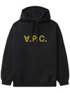 Logo Print Hoodie Black - A.P.C. - BALAAN 1