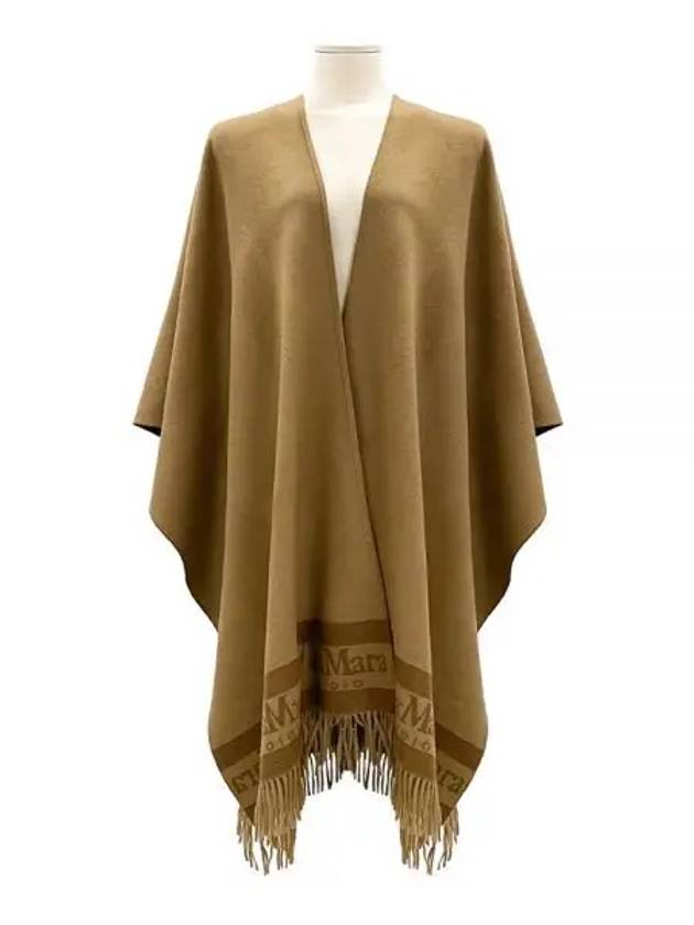 Patroni Wool Cape Camel 67360119 002 1213408 - MAX MARA - BALAAN 1