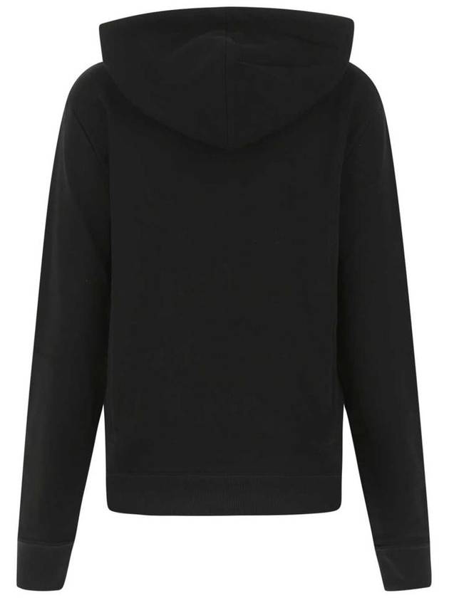 Signature Logo Hooded Top Black - SAINT LAURENT - BALAAN 3