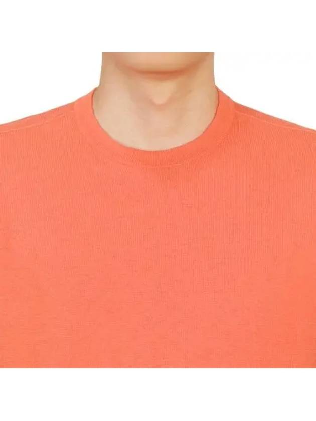 Wappen Patch Crew Neck Knit Top Orange - STONE ISLAND - BALAAN 4