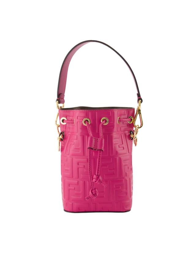 Mon Tresor Small Leather Bucket Bag Pink - FENDI - BALAAN 1