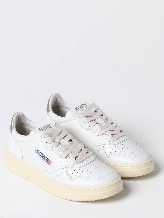 Medalist Goatskin Low Top Sneakers Gold White - AUTRY - BALAAN 3