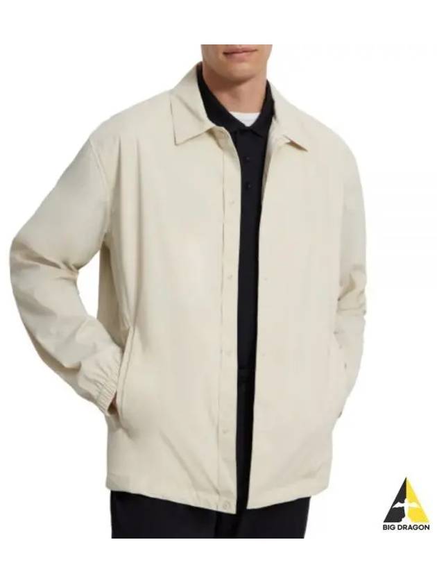 Nylon Recycled City Coach Jacket White - THEORY - BALAAN 2