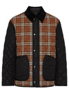 Vintage Check Quilted Jacket Brown - BURBERRY - BALAAN 3