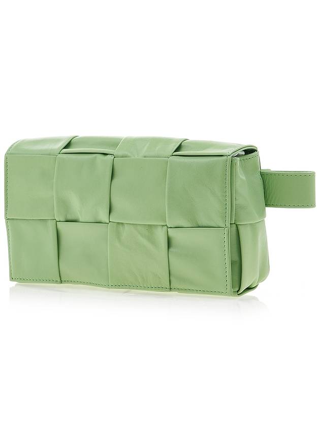 Intrecciato Cassette Mini Belt Bag Pistachio - BOTTEGA VENETA - BALAAN.