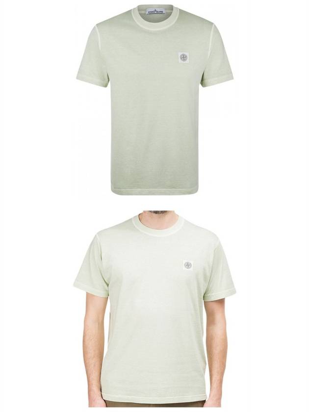 Logo Patch Chest Short Sleeve T-Shirt Mint - STONE ISLAND - BALAAN 5