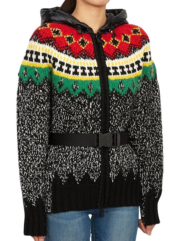 Tricot Cardigan Black - MONCLER - BALAAN 5