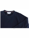 Men's Waist Drawstring Crew Neck Sweatshirt Navy - THOM BROWNE - BALAAN 7