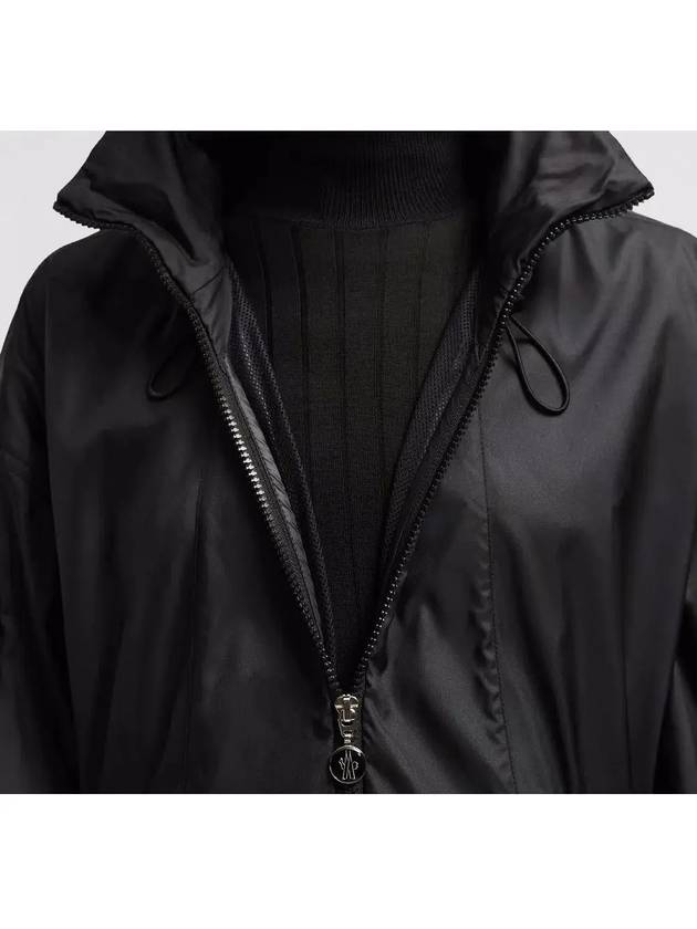 1C00005 597R1 999 ADHEMAR Black Neck Collar Hooded Windbreaker Jacket - MONCLER - BALAAN 4