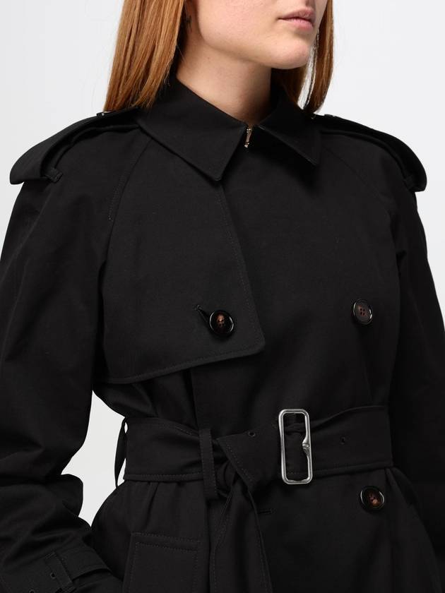 Double Breasted Short Trench Coat Black - BURBERRY - BALAAN 6