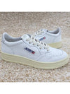 Medalist leather low-top sneakers white light gray - AUTRY - BALAAN.