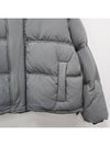 Oversized Nylon Puffer Down Jacket Grey - AMI - BALAAN 8