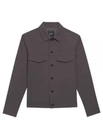 Neoteric Twill Trucker Jacket Dark Grey - THEORY - BALAAN 2