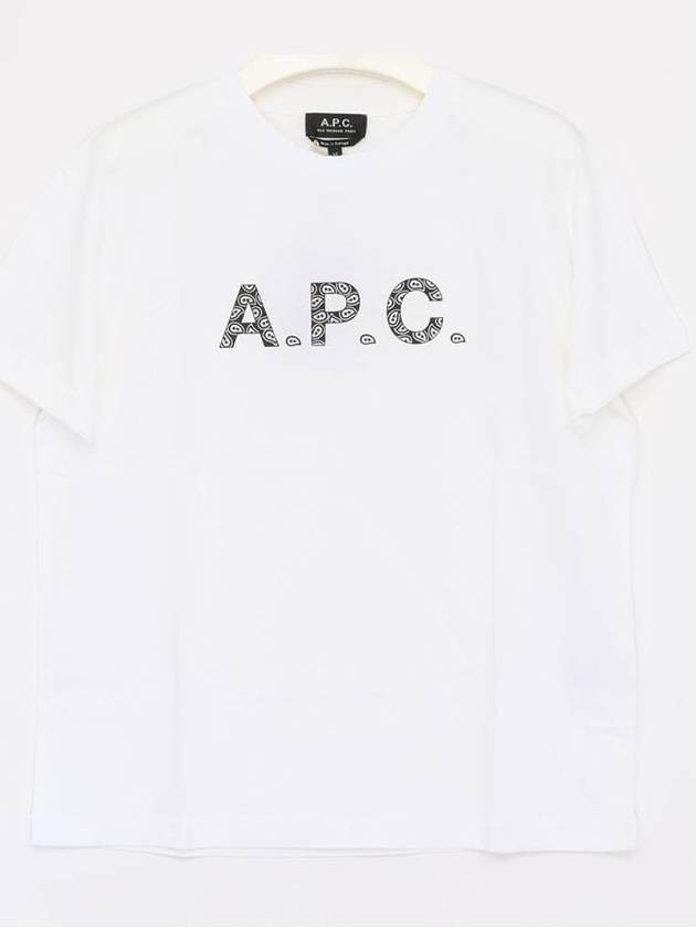 Logo Cotton Short Sleeve T-shirt White - A.P.C. - BALAAN 4