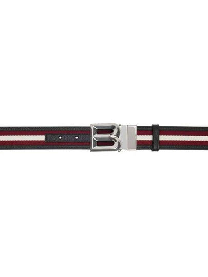 TSP Two Tone Leather Belt Black - BALLY - BALAAN 2