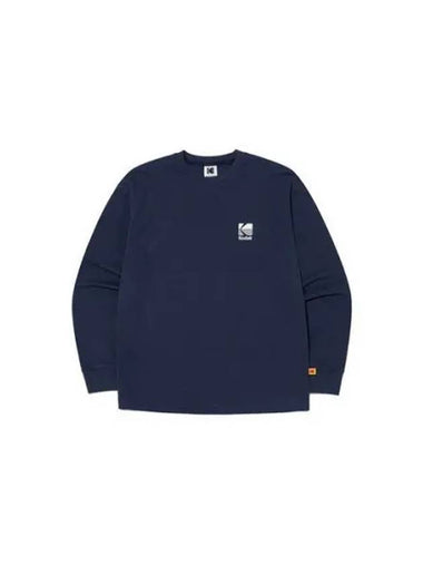 KODAK Apparel Essential Big Logo Long Sleeve T Shirt NAVY - KODO - BALAAN 1