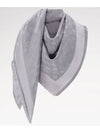 Monogram Wool Silk Scarf Grey - LOUIS VUITTON - BALAAN 3