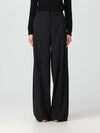 Mendoza Virgin Wool Straight Pants Black - MAX MARA - BALAAN 2