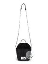 5AC Number Logo Texture Leather Bucket Bag Black - MAISON MARGIELA - BALAAN 4