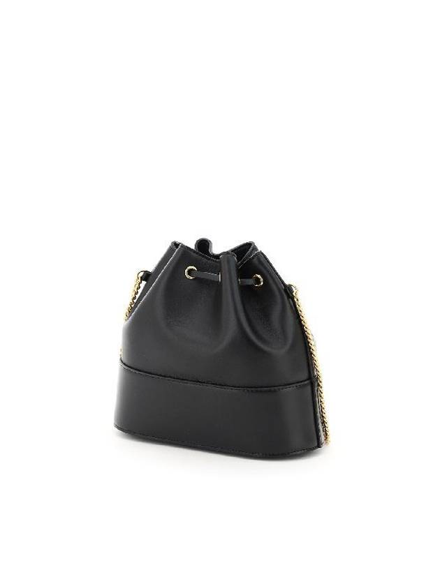 VLogo Chain Bucket Bag Black - VALENTINO - BALAAN 3