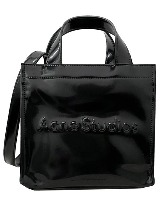 Logo Shaffer Mini Tote Bag Black - ACNE STUDIOS - BALAAN 2