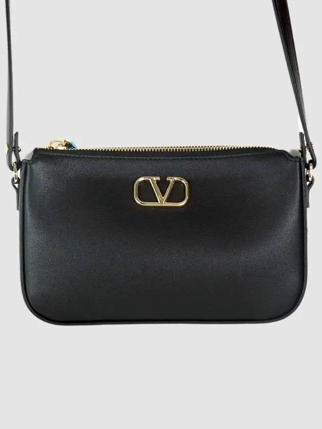 V Logo Signature Mini Shoulder Bag Black - VALENTINO - BALAAN 2