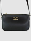 V Logo Signature Mini Shoulder Bag Black - VALENTINO - BALAAN 3