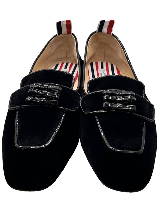 Velvet 3 Bow Loafer Black - THOM BROWNE - BALAAN 5