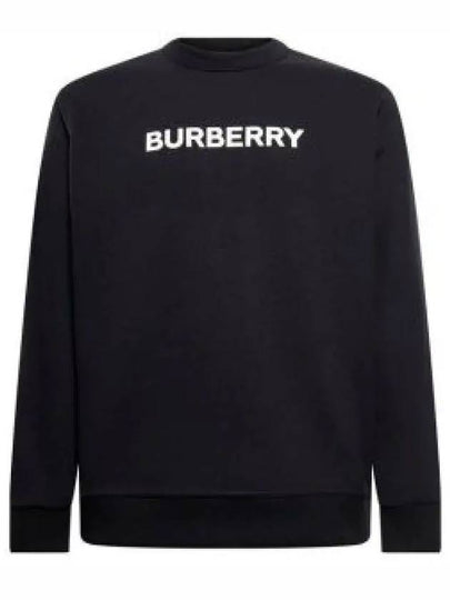 Front Logo Print Sweatshirt Black - BURBERRY - BALAAN 2