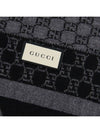 438253 GG black twotone unisex doublesided muffler scarf - GUCCI - BALAAN 5