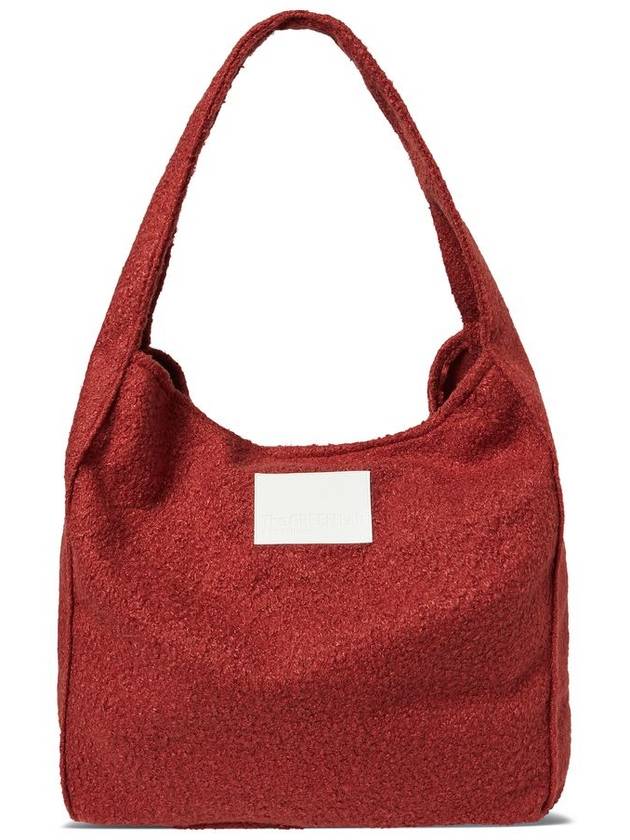 Bucle Wool Pouch Eco Bag Set Coral Red - THE GREEN LAB - BALAAN 5