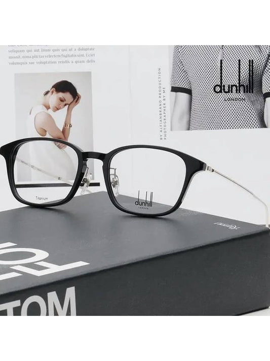Titanium glasses frame VDH121 0700 black horn rim ultra light - DUNHILL - BALAAN 2