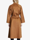 Ludmilla Belted Single Coat Brown - MAX MARA - BALAAN 3