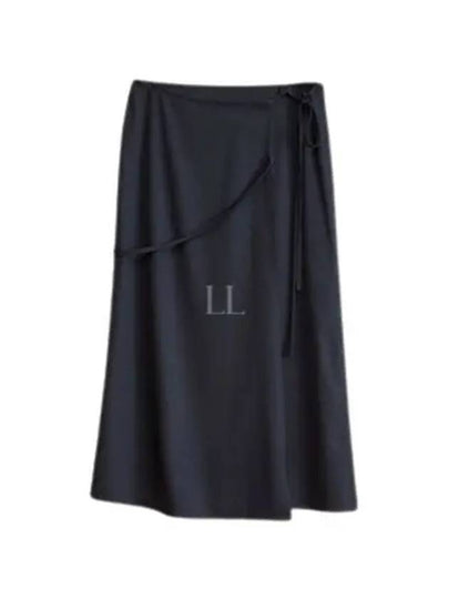 Women's Tailored Long A Line Skirt Jet Black - LEMAIRE - BALAAN 2