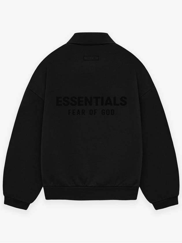 long sleeve polo sweatshirt thread jet black light heather gray - FEAR OF GOD ESSENTIALS - BALAAN 5