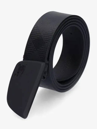 EKD Debossed Leather Belt Black - BURBERRY - BALAAN 2