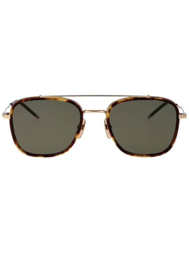 Sunglasses UES800A G0003 215 MED BROWN - THOM BROWNE - BALAAN 2