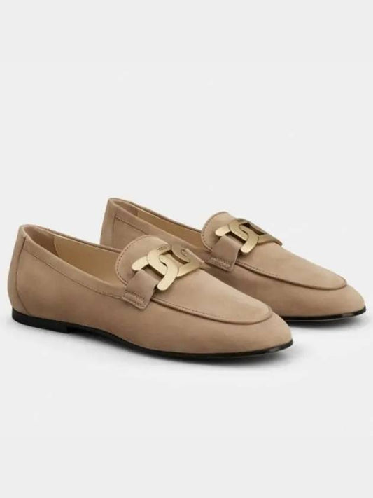 Women's Kate Suede Loafers Beige - TOD'S - BALAAN 2